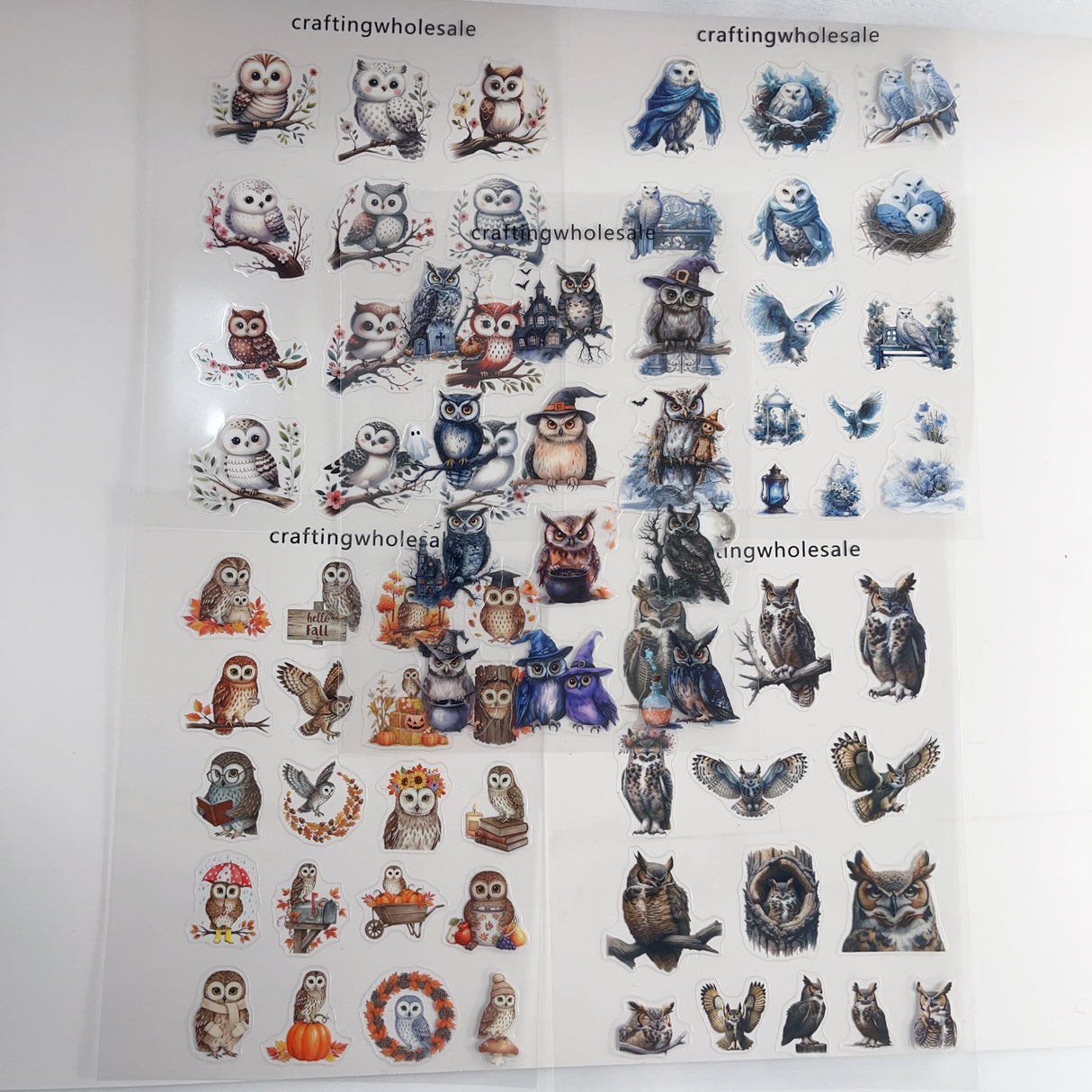 1pc Exclusive owl PET-stickers A5 size (S26011505)