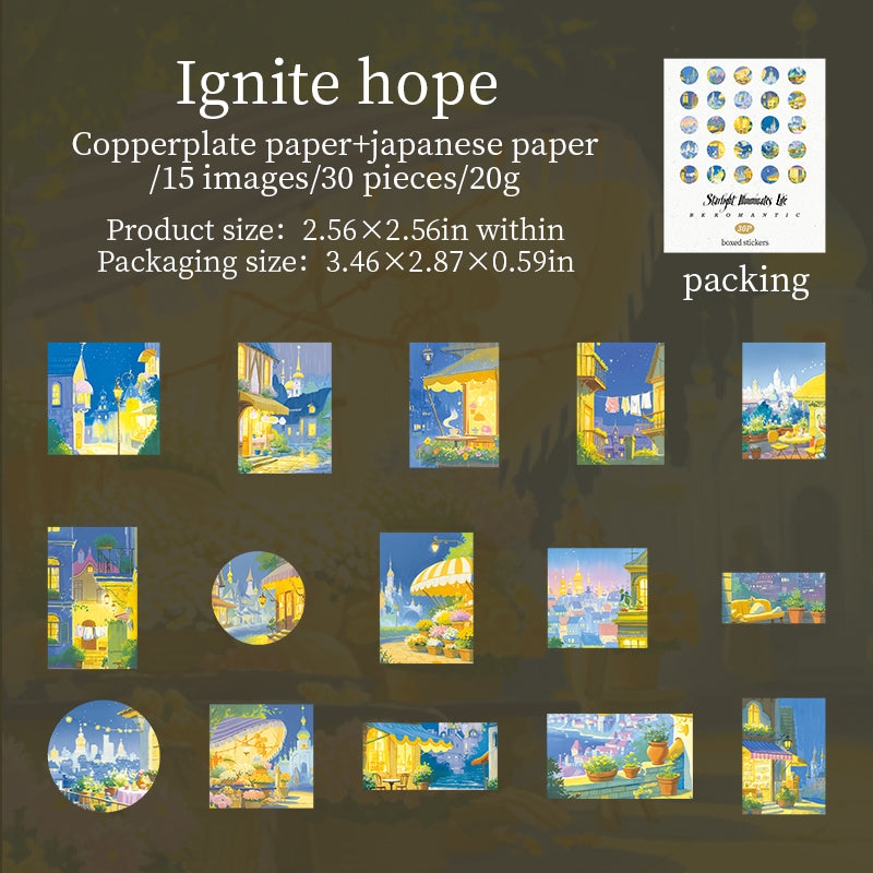 30pcs starlight washi-sticker box (S25090101)