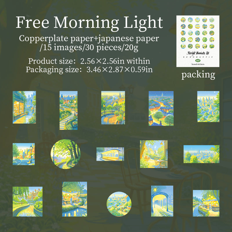 30pcs starlight washi-sticker box (S25090101)