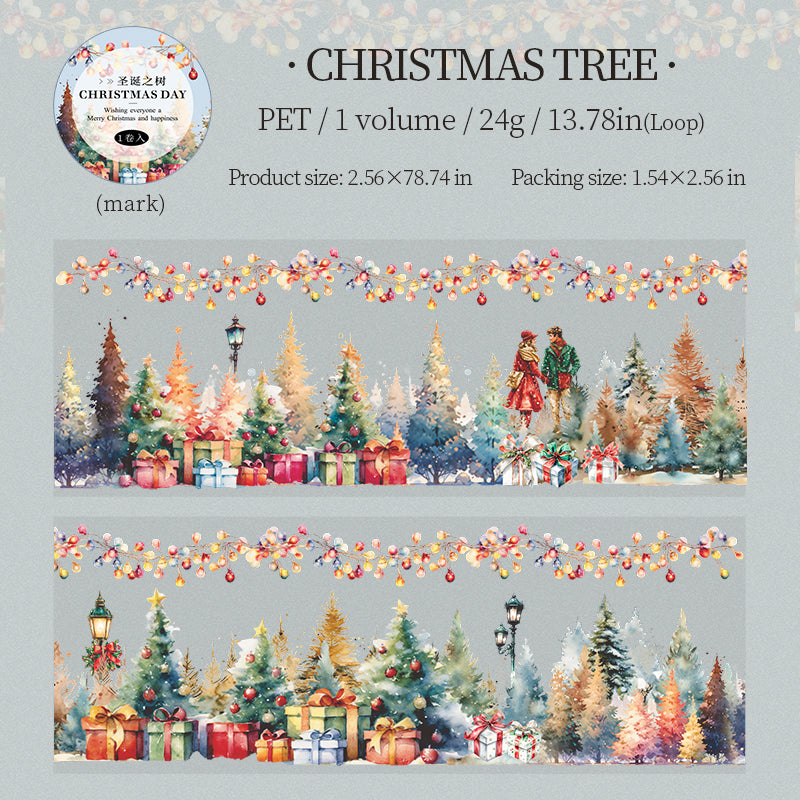 1 roll Christmas PET-tape (T25072001)