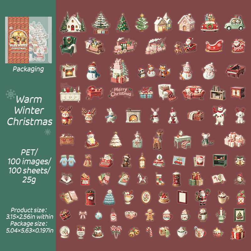 Christmas warm winter sticker pack(S26091503)