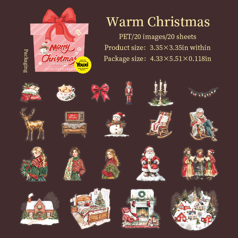 20pcs Christmas PET-sticker pack (S25081903)