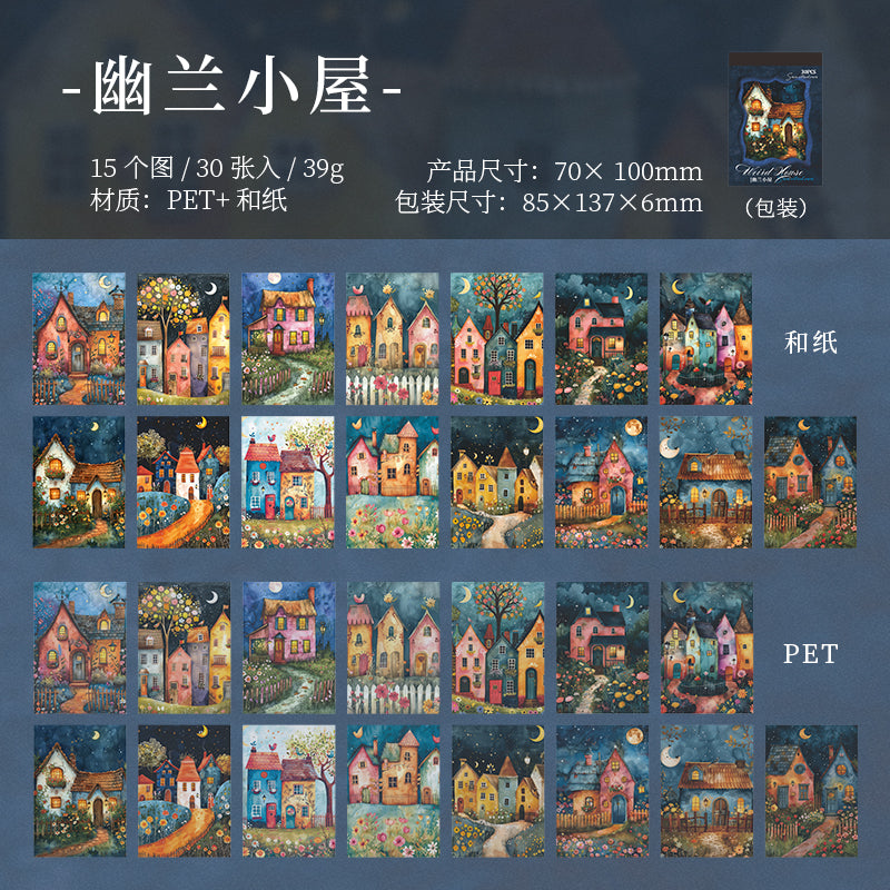 30pcs washi-sticker book (TZB25071203)