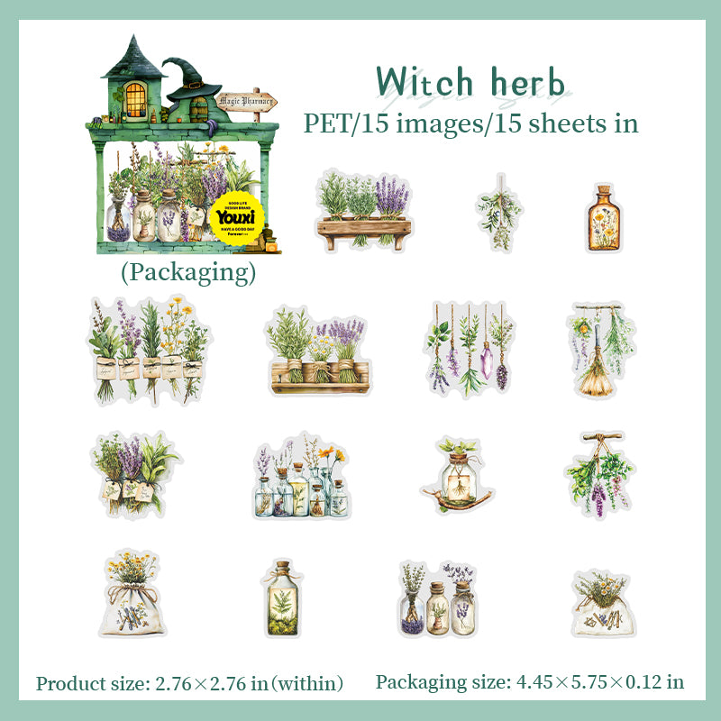 15pcs magic bottle PET-sticker pack (S25072803)