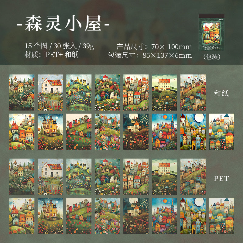 30pcs washi-sticker book (TZB25071203)