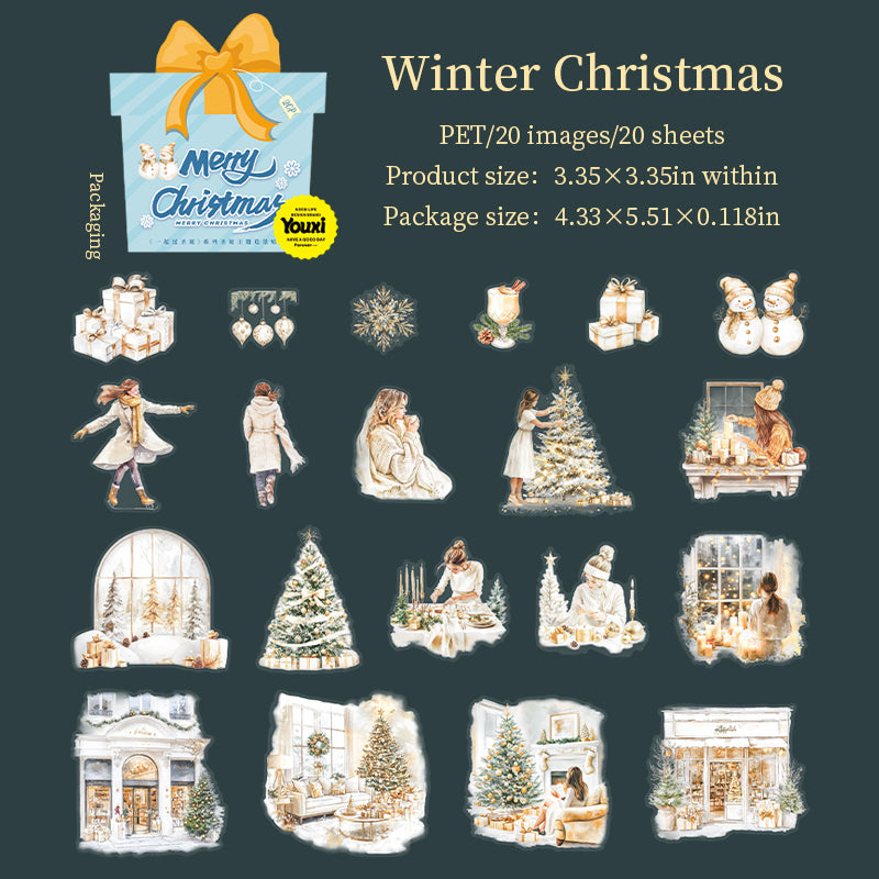 20pcs Christmas PET-sticker pack (S25081903)