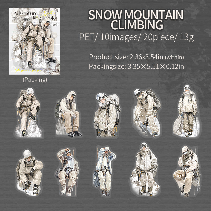 20pcs adventure boys PET-sticker pack (S25080303)