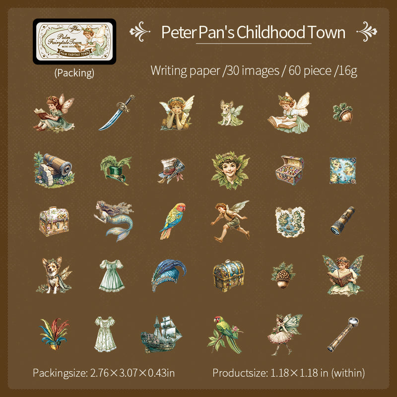 60pcs fairy tale mini sticker tin-box (S25090103)