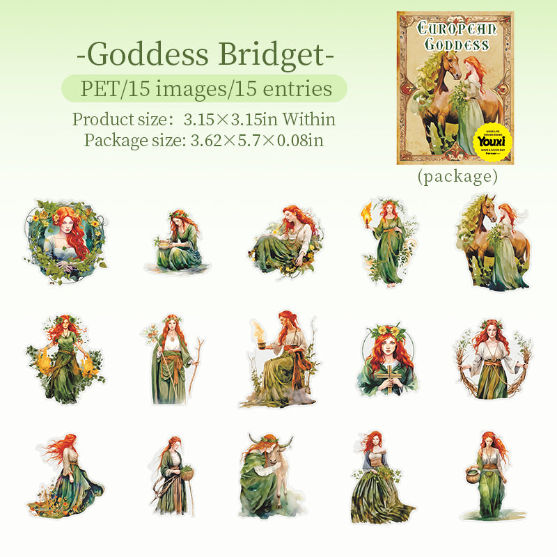 15pcs Goddess sticker pack (S25082703)