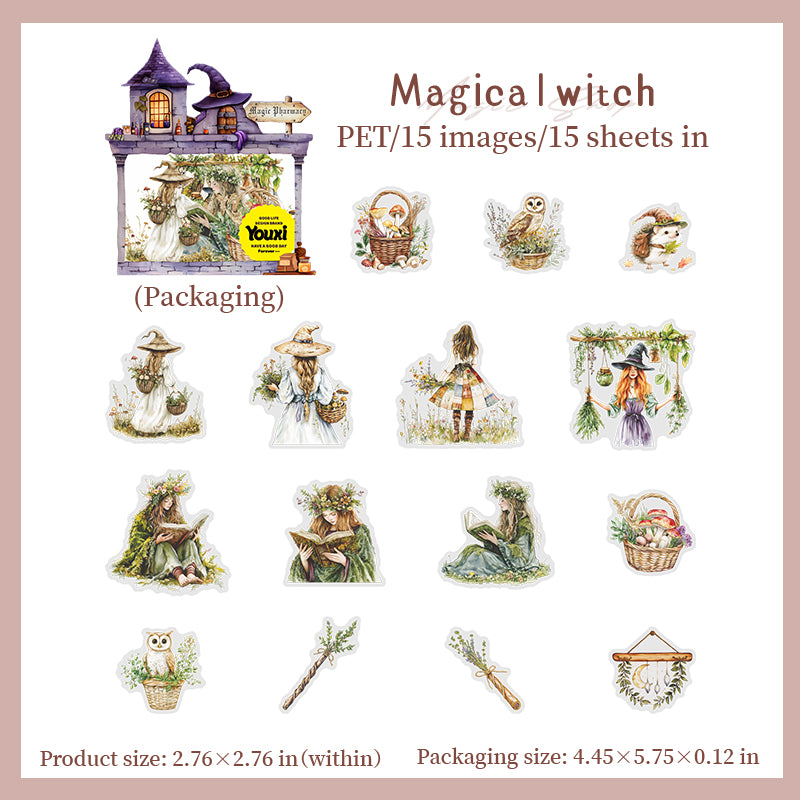 15pcs magic bottle PET-sticker pack (S25072803)