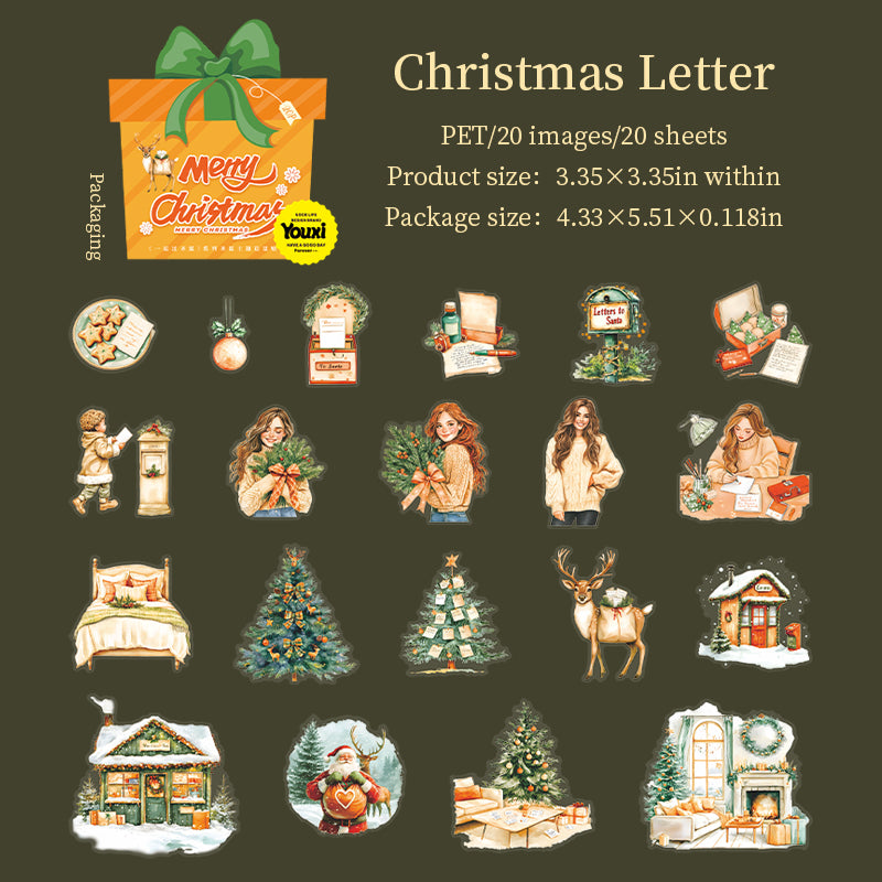 20pcs Christmas PET-sticker pack (S25081903)
