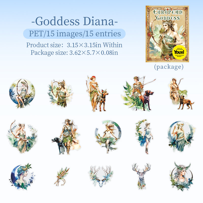 15pcs Goddess sticker pack (S25082703)