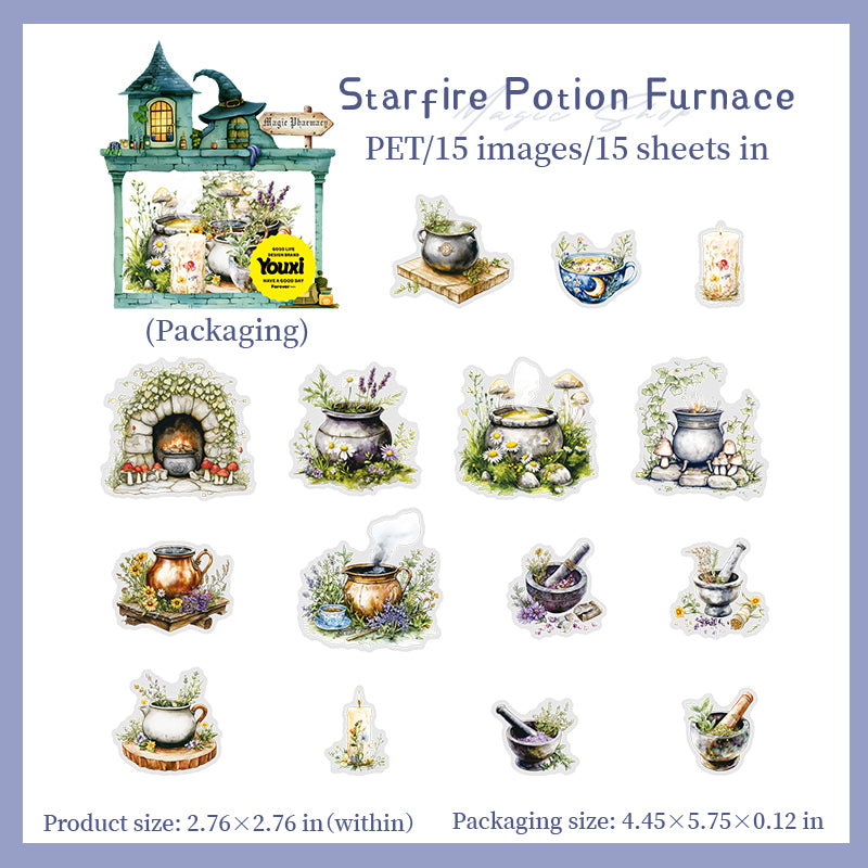 15pcs magic bottle PET-sticker pack (S25072803)