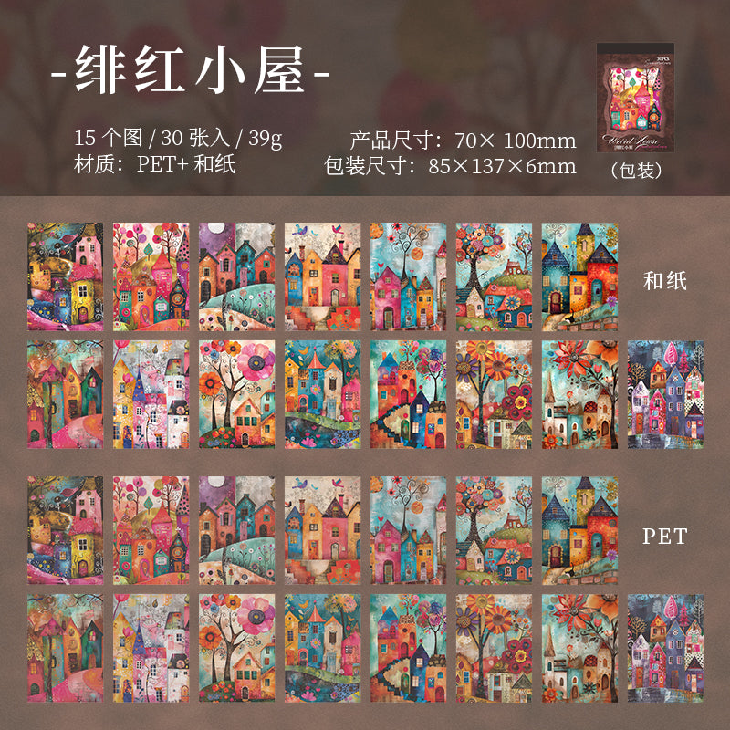 30pcs washi-sticker book (TZB25071203)