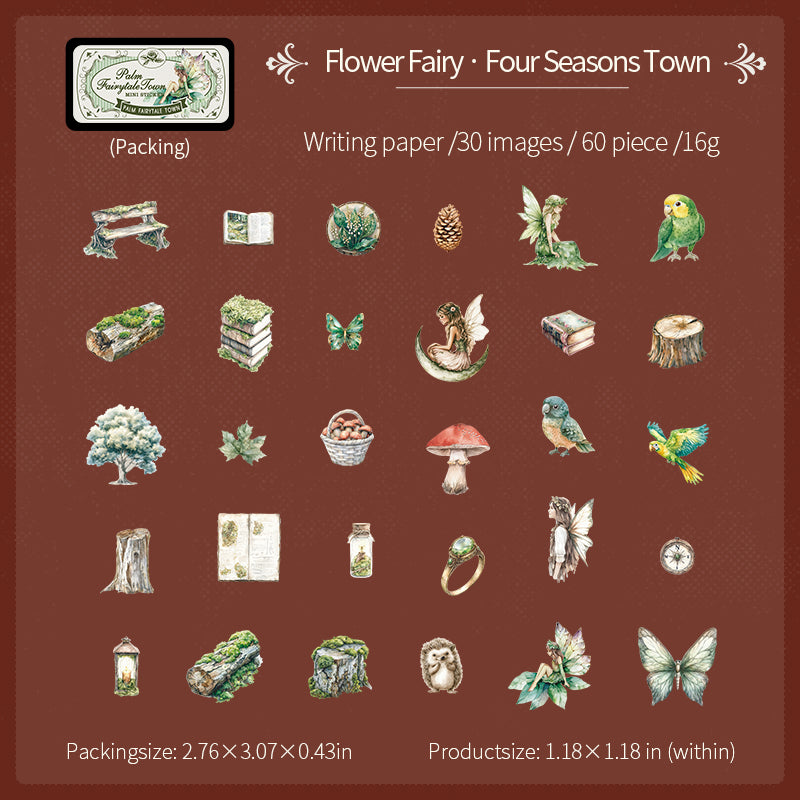 60pcs fairy tale mini sticker tin-box (S25090103)