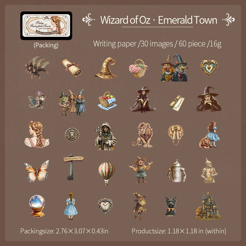 60pcs fairy tale mini sticker tin-box (S25090103)