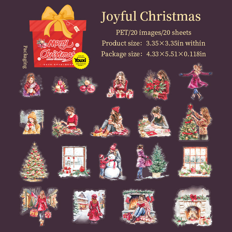 20pcs Christmas PET-sticker pack (S25081903)