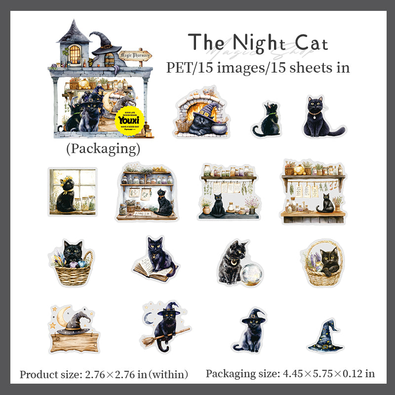 15pcs magic bottle PET-sticker pack (S25072803)