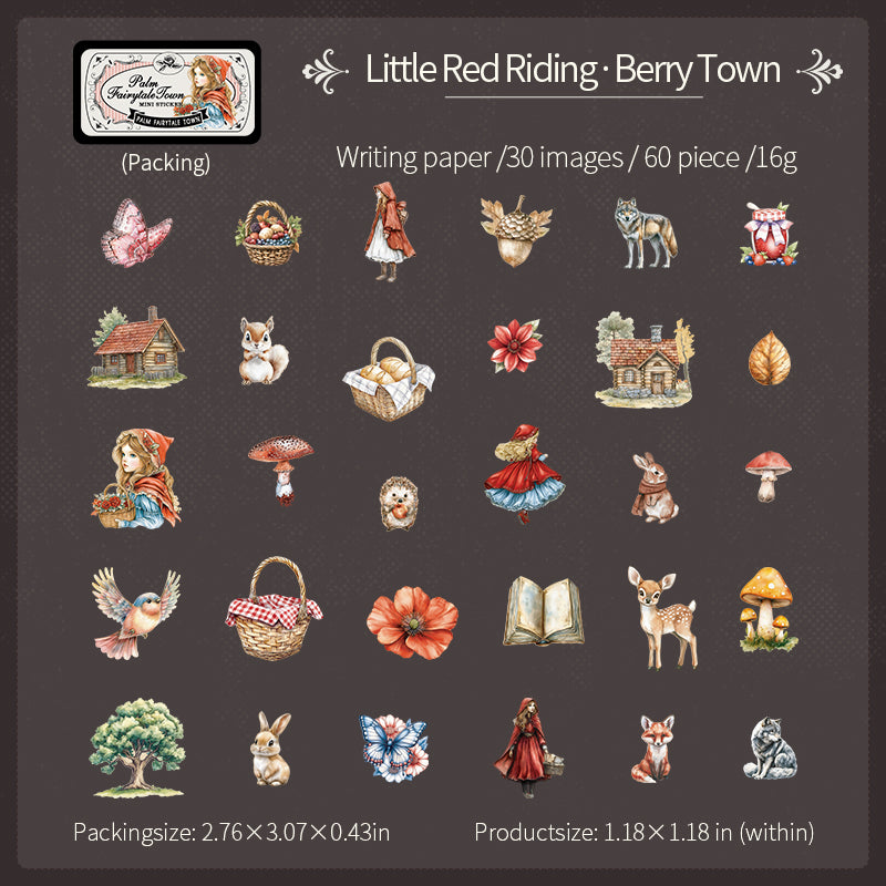 60pcs fairy tale mini sticker tin-box (S25090103)