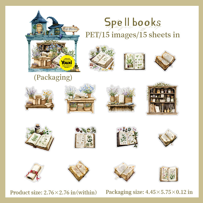 15pcs magic bottle PET-sticker pack (S25072803)