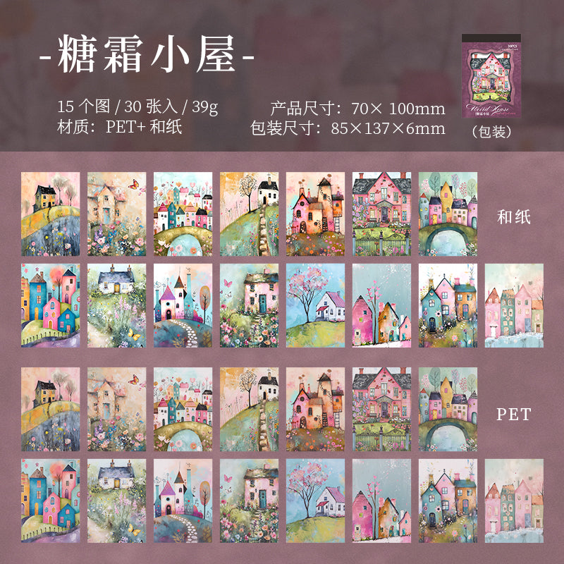 30pcs washi-sticker book (TZB25071203)