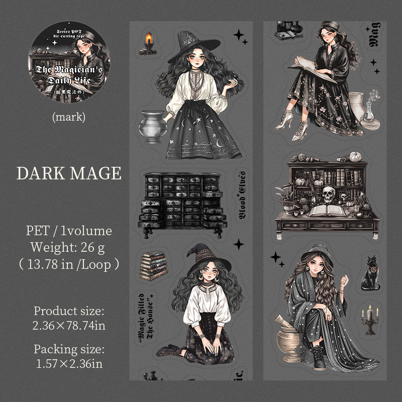 1 roll magic and witch pre-cut PET-tape (T25072804)