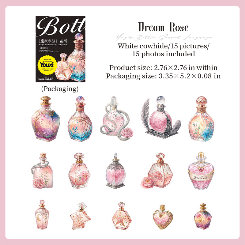 15pcs magic bottle sticker pack (S25071504)