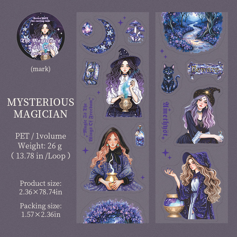 1 roll magic and witch pre-cut PET-tape (T25072804)