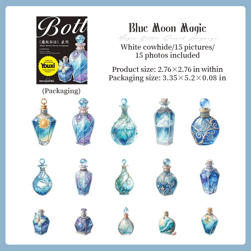 15pcs magic bottle sticker pack (S25071504)