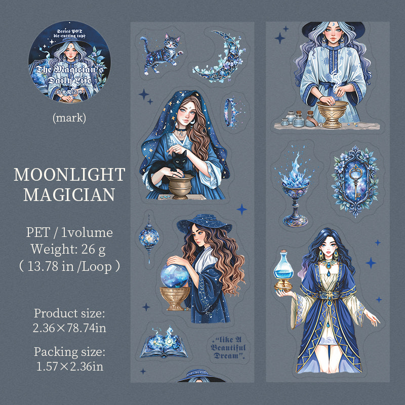 1 roll magic and witch pre-cut PET-tape (T25072804)