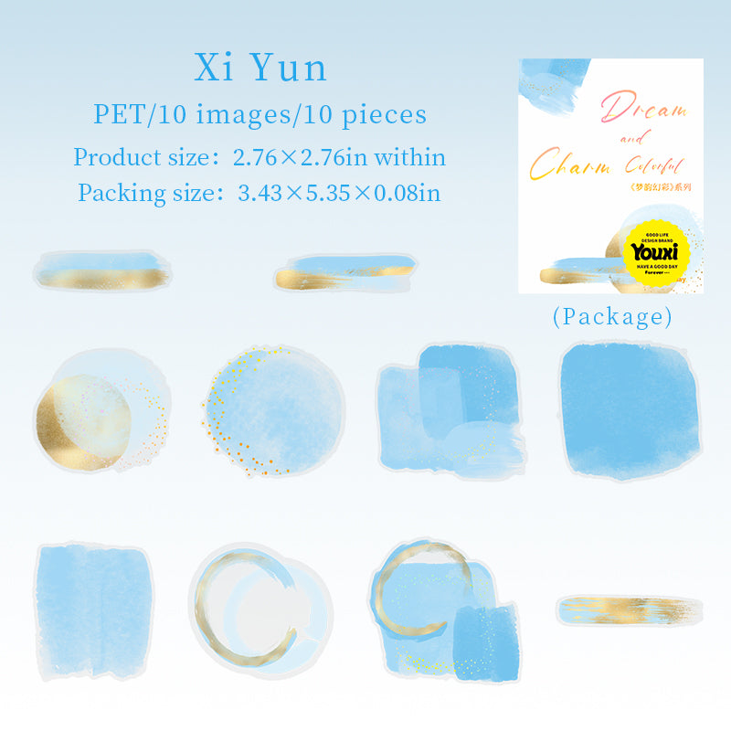 10pcs colorful sticker pack (S25081204)