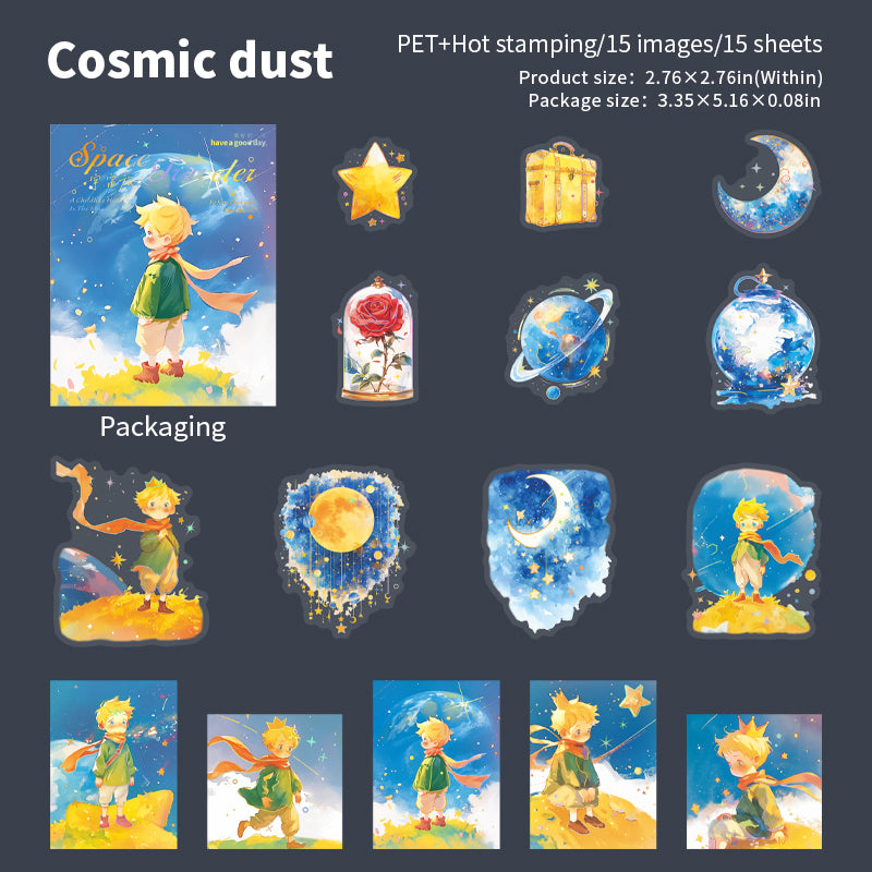 15pcs prince PET-sticker pack (S25090405)