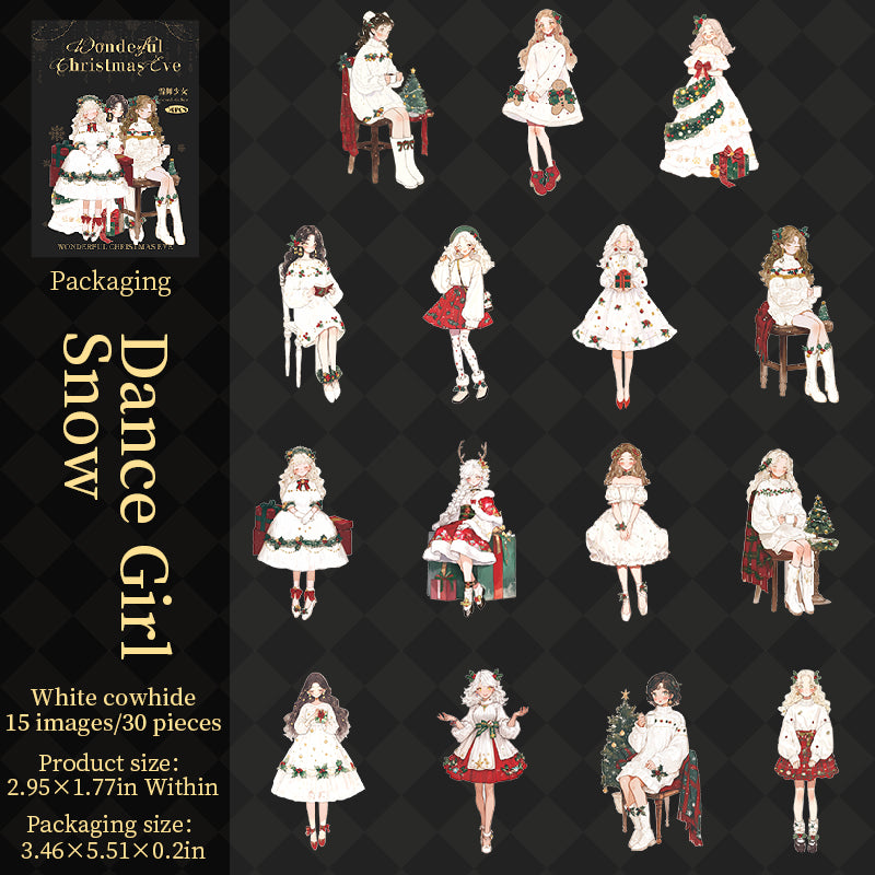 30pcs Christmas boys and girls sticker pack (S25072005)