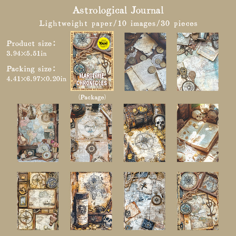 30pcs maritime paper pack (P25080605)