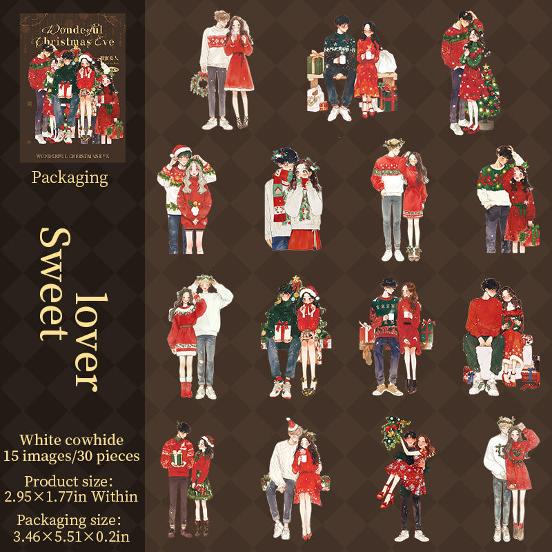 30pcs Christmas boys and girls sticker pack (S25072005)