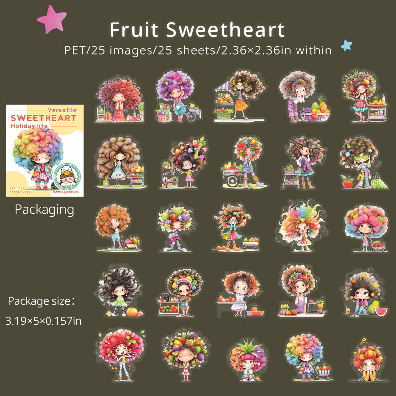25pcs cute sweetheart daydream PET-sticker pack (S25072205)