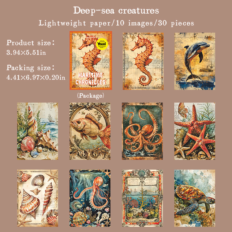 30pcs maritime paper pack (P25080605)