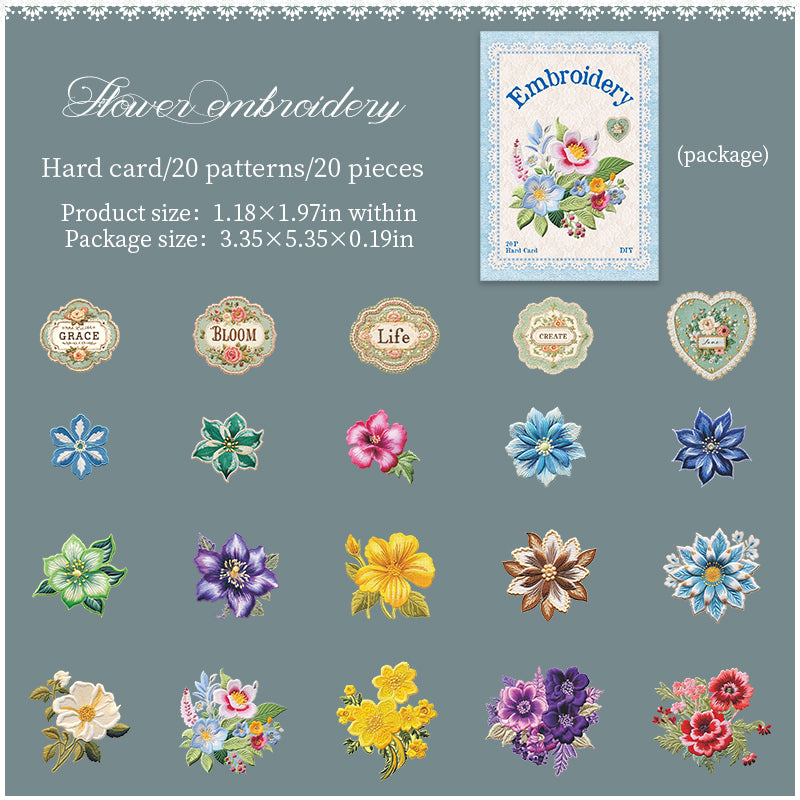 20pcs nature sticky card sticker pack (S25081206)