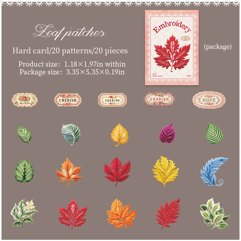 20pcs nature sticky card sticker pack (S25081206)