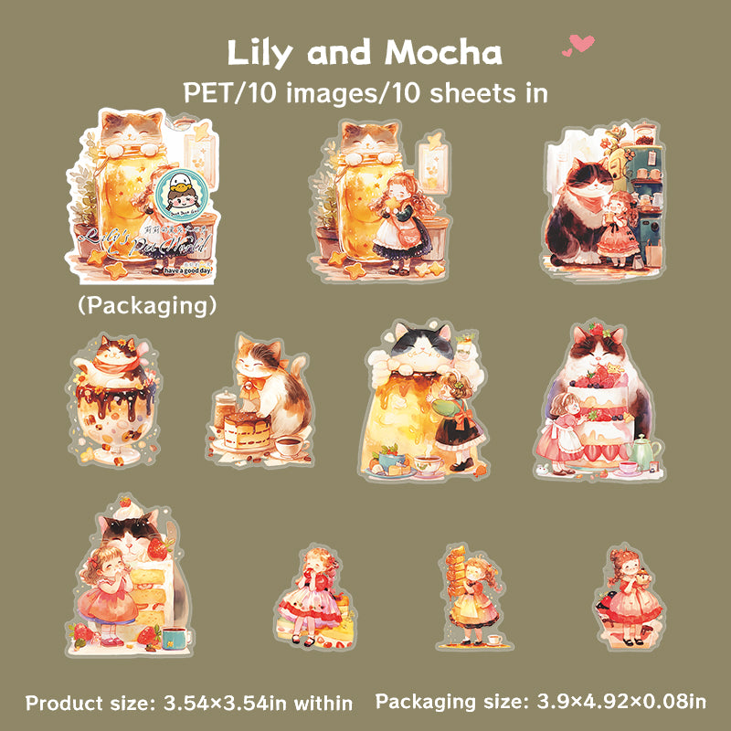 10pcs Lilys pet sticker pack (S25072906)