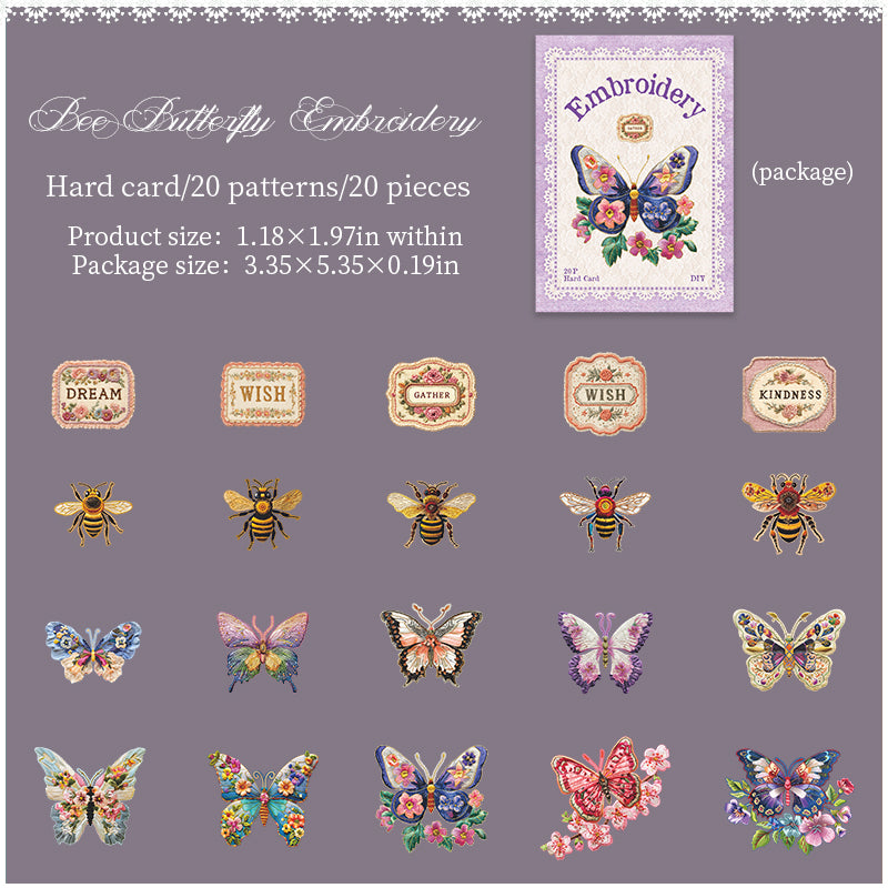 20pcs nature sticky card sticker pack (S25081206)