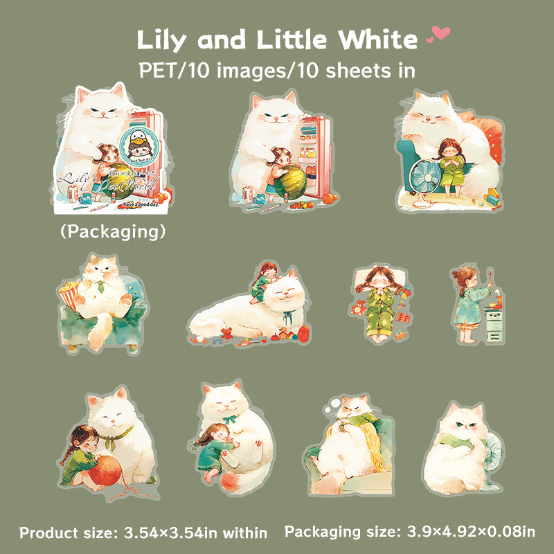 10pcs Lilys pet sticker pack (S25072906)