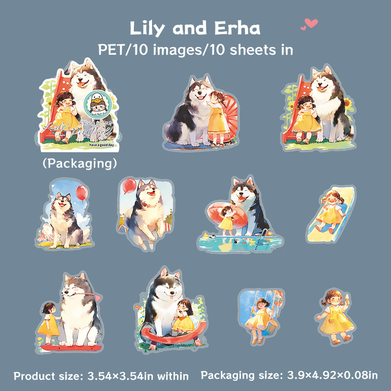 10pcs Lilys pet sticker pack (S25072906)