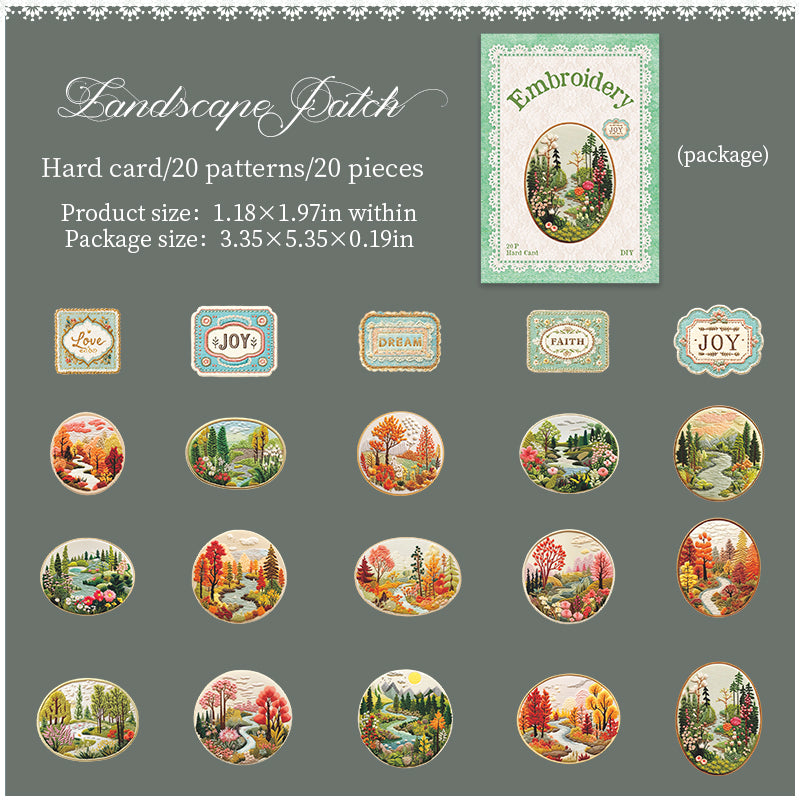 20pcs nature sticky card sticker pack (S25081206)