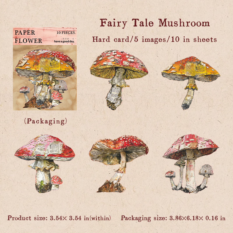 10pcs paper flower sticky card pack (S25082706)