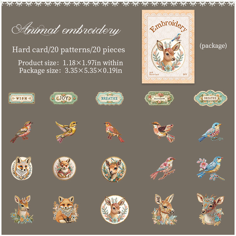 20pcs nature sticky card sticker pack (S25081206)