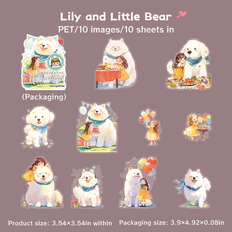 10pcs Lilys pet sticker pack (S25072906)