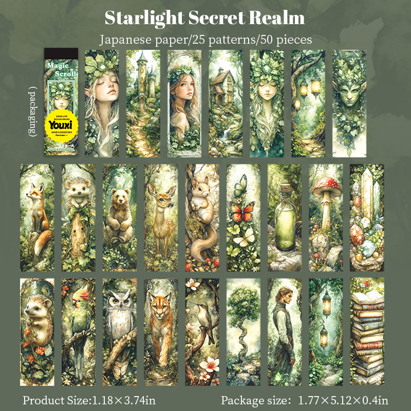 50pcs magic mini washi-sticker book (TZB25090407)