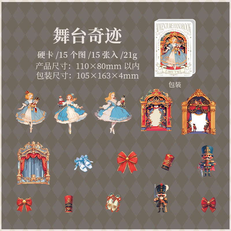 15pcs adventure fairy card-sticker pack (S25060709)