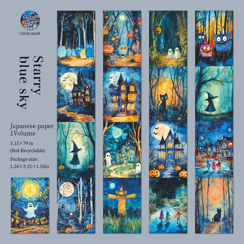 1 roll Halloween town wide washi-tape (T25081908)